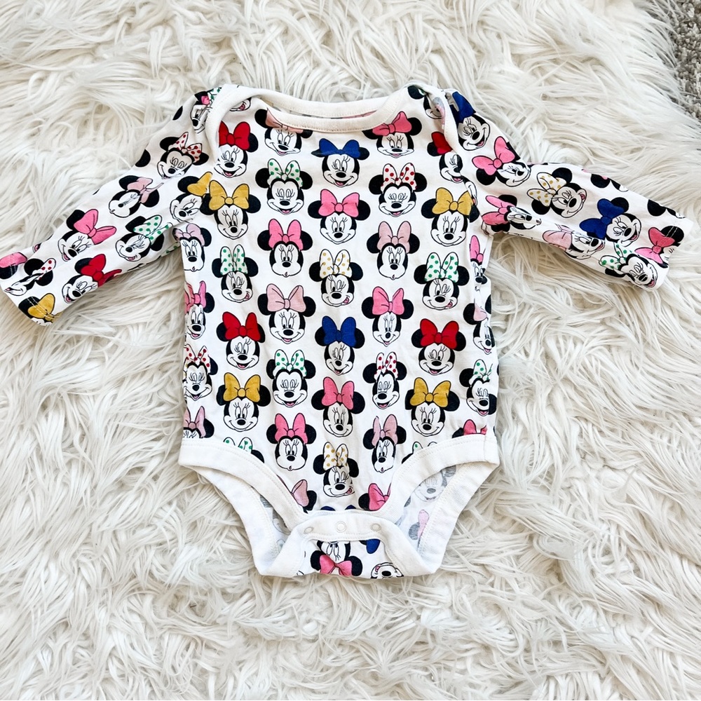 Baby Gap x Disney Baby | Minnie Mouse Snap Bodysuit